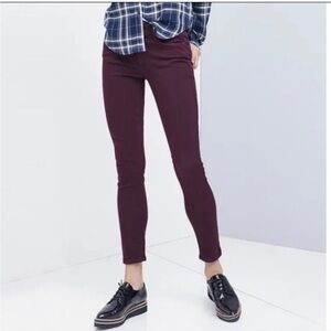 PAIGE deep purple plum verdugo ankle skinny jeans